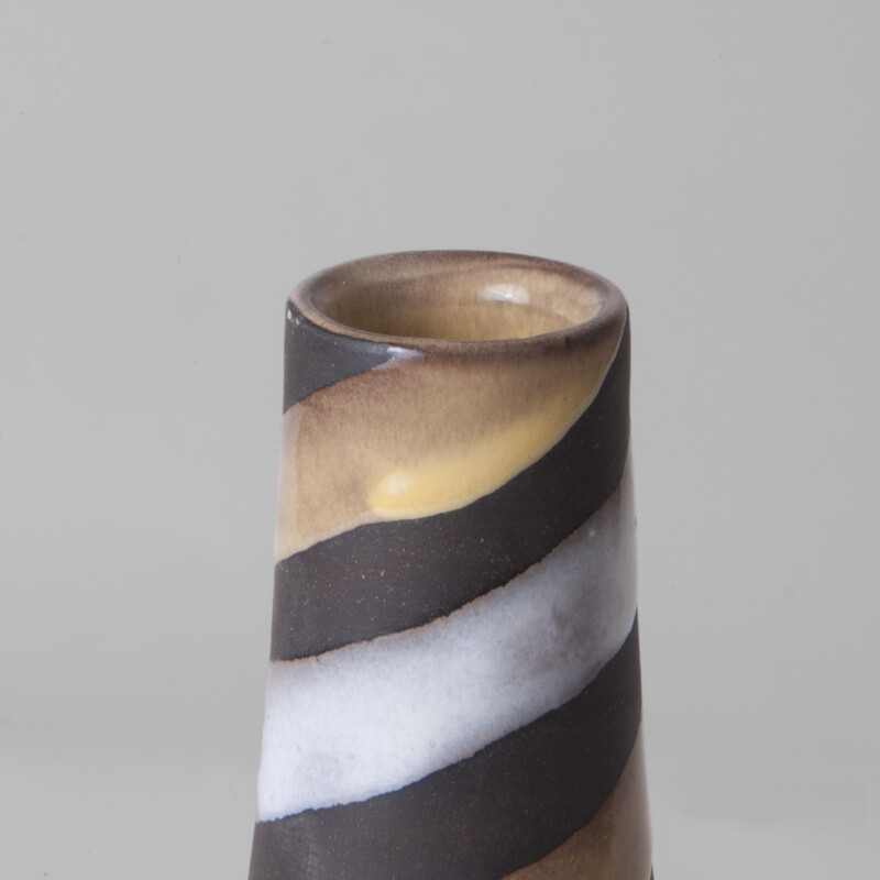 Vintage spiral vase by Ingrid Atterberg