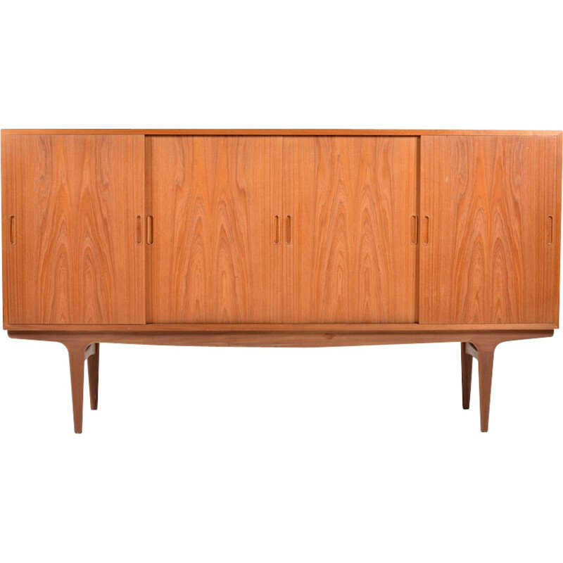 Uldum Mobelfabrik Scandinavian sideboard in teak, Johannes ANDERSEN - 1950s