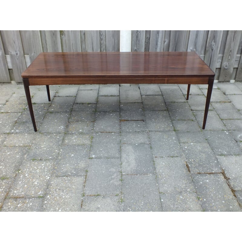 Table basse vintage en palissandre par Johannes Andersen pour le CFC Silkeborg 1960s 