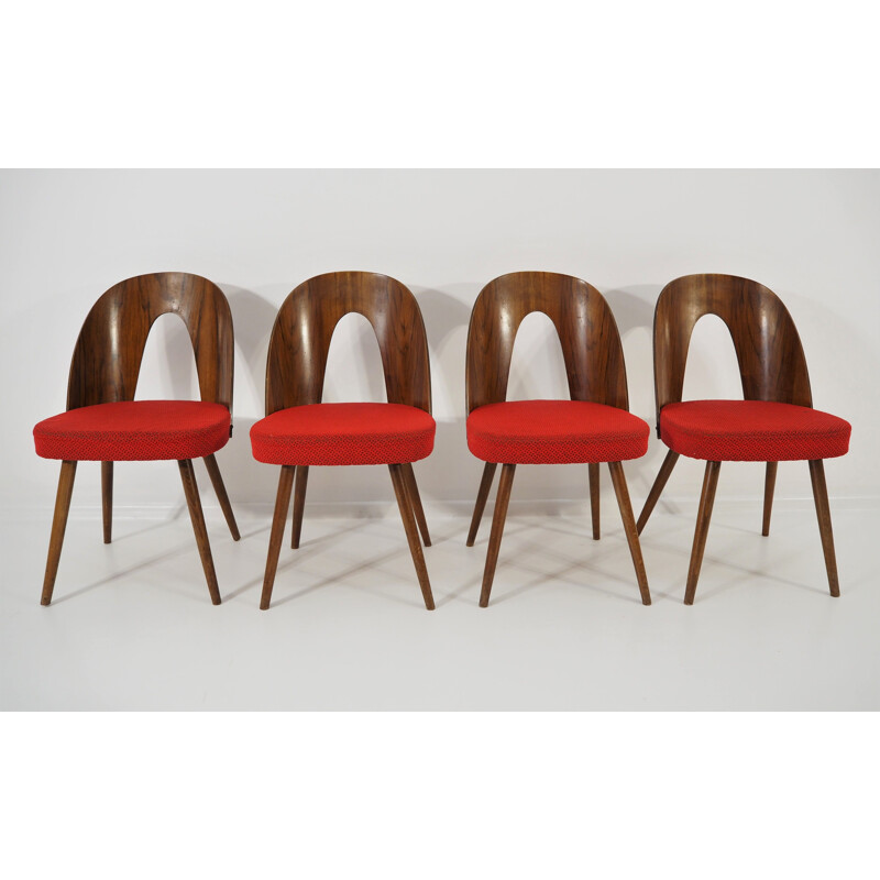 Ensemble de 4 chaises à manger vintage d'Antonín Suman, 1960, 