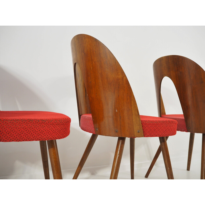 Ensemble de 4 chaises à manger vintage d'Antonín Suman, 1960, 