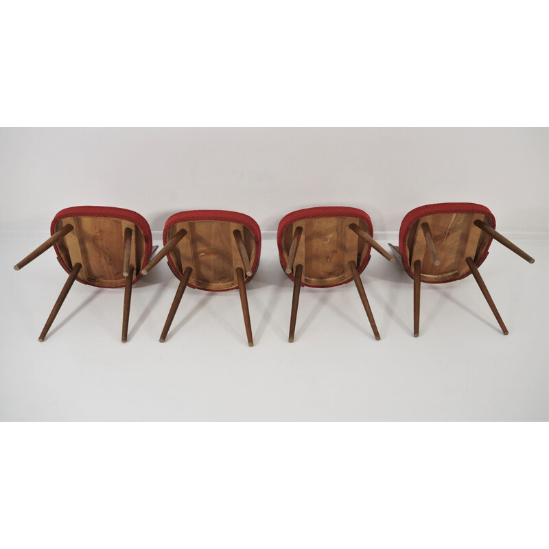 Set of 4 vintage Dining Chairs by Antonín Suman, 1960s, 