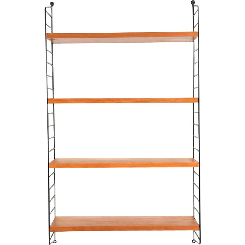 Vintage modular shelving system De Nisse Strinning,Swedish 1960