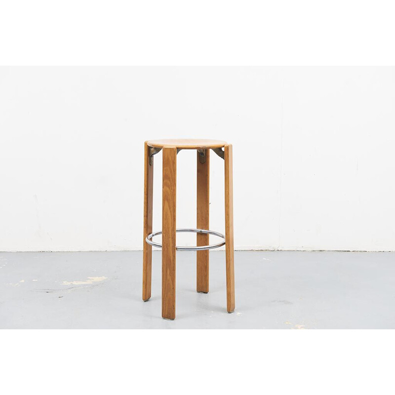 Vintage bar stool by Bruno Rey 1970