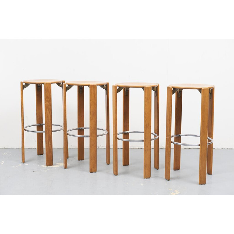 Vintage bar stool by Bruno Rey 1970
