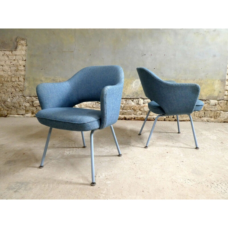 Pair of Eero Saarinen Vintage Conference armchairs for Knoll 1960