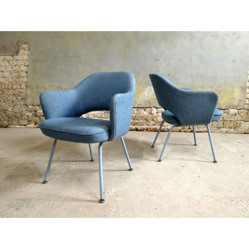 Paire de fauteuils Conférence vintage de Eero Saarinen pour Knoll 1960