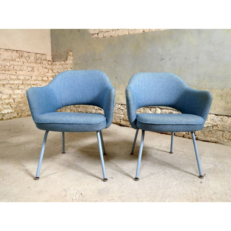 Pair of Eero Saarinen Vintage Conference armchairs for Knoll 1960