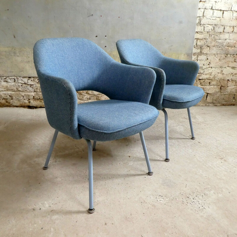 Paire de fauteuils Conférence vintage de Eero Saarinen pour Knoll 1960