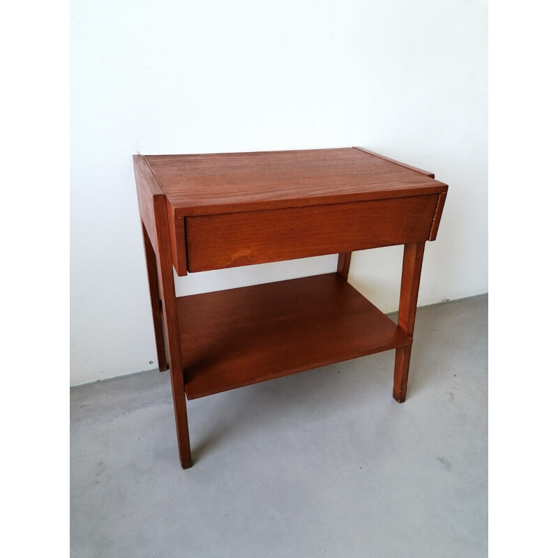 Vintage bedside table end of sofa 1970