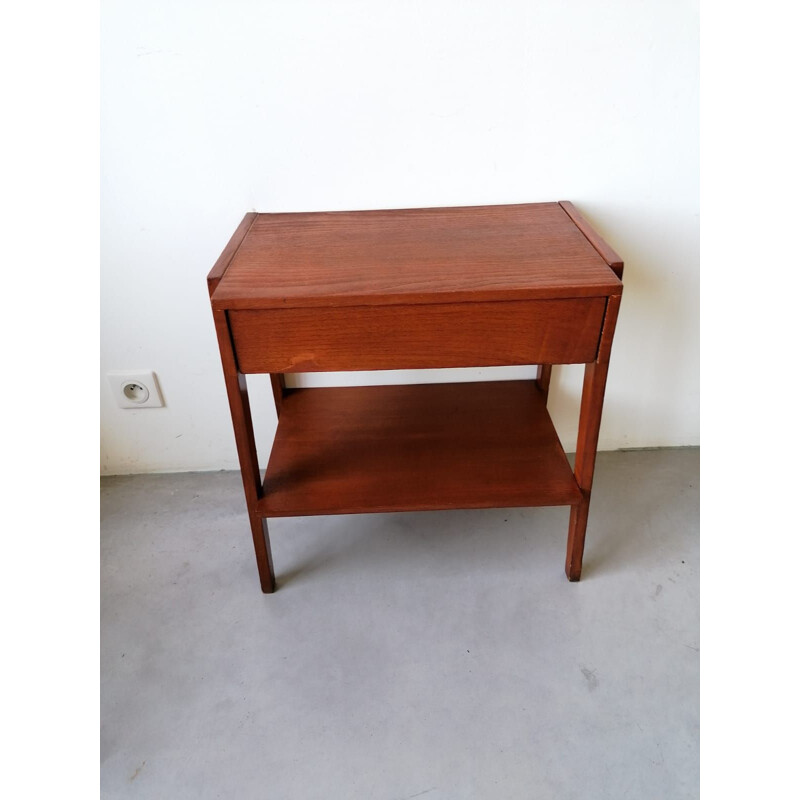 Vintage bedside table end of sofa 1970