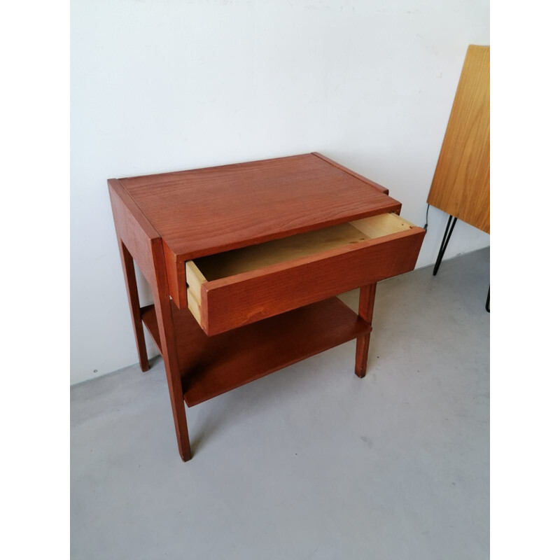 Vintage bedside table end of sofa 1970