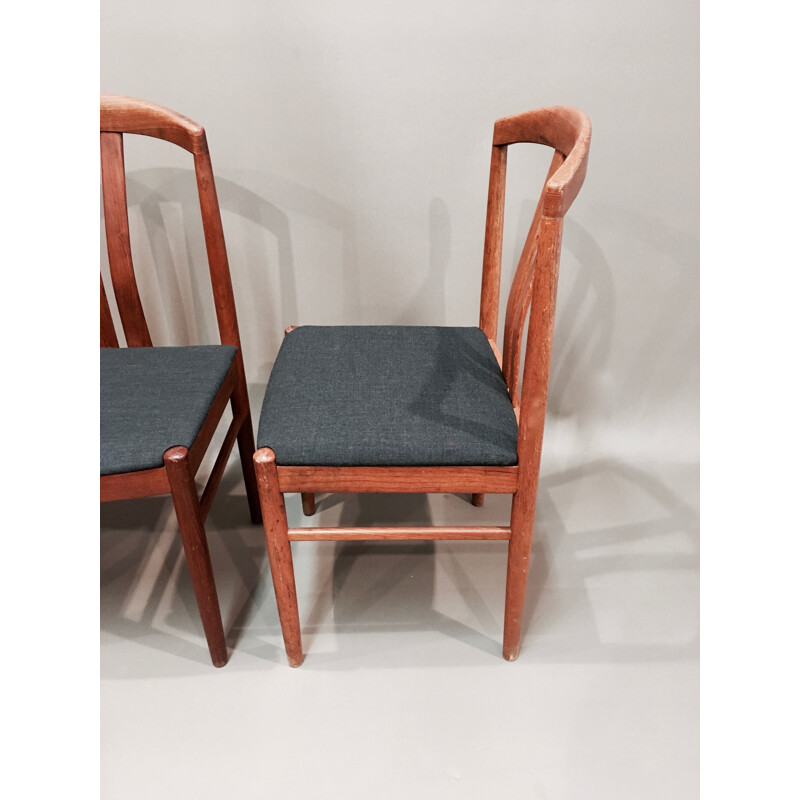 Set of 4 vintage teak chairs Johansson 1950s