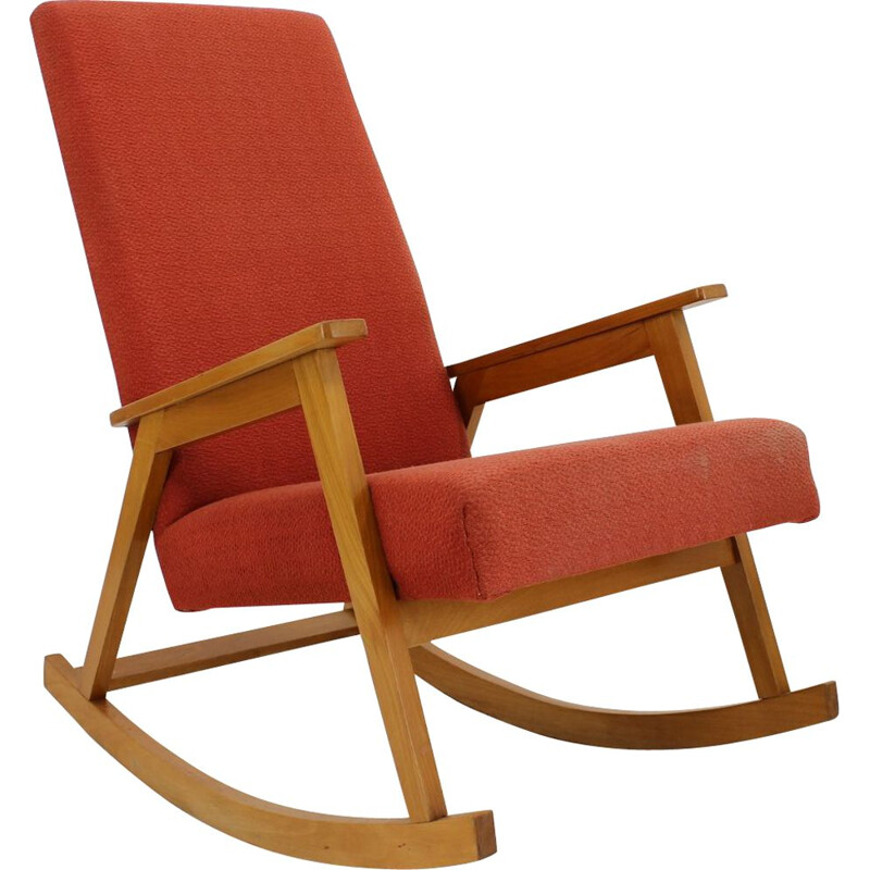 Rocking Chair vintage, Tchécoslovaquie, 1960