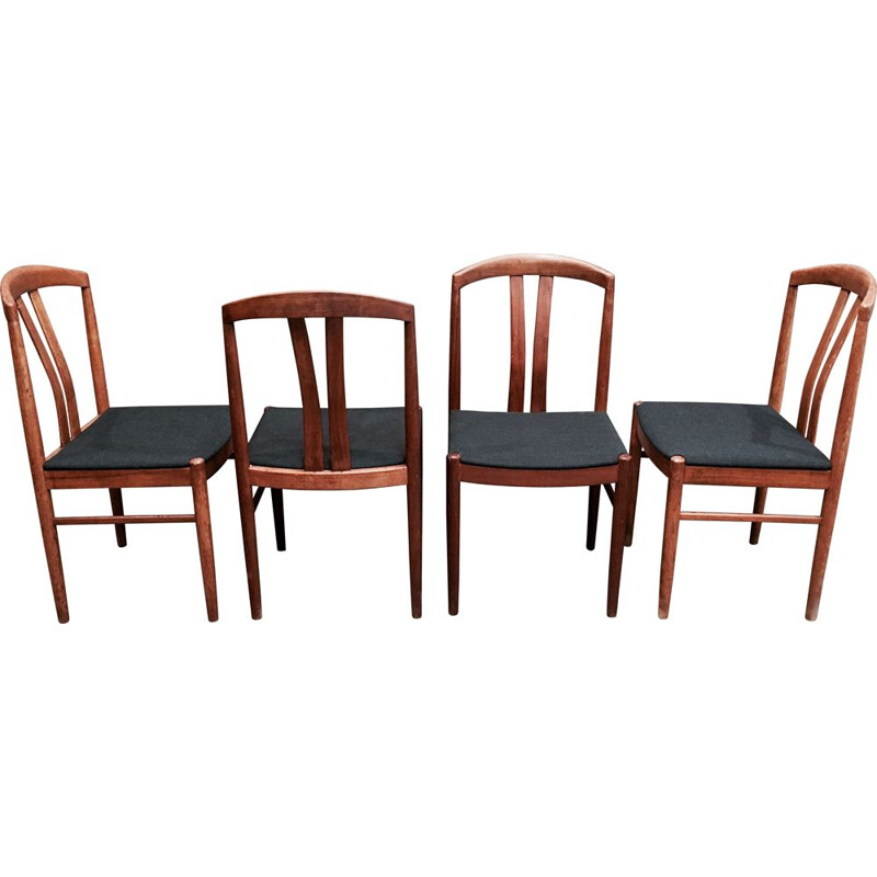 Set of 4 vintage teak chairs Johansson 1950s