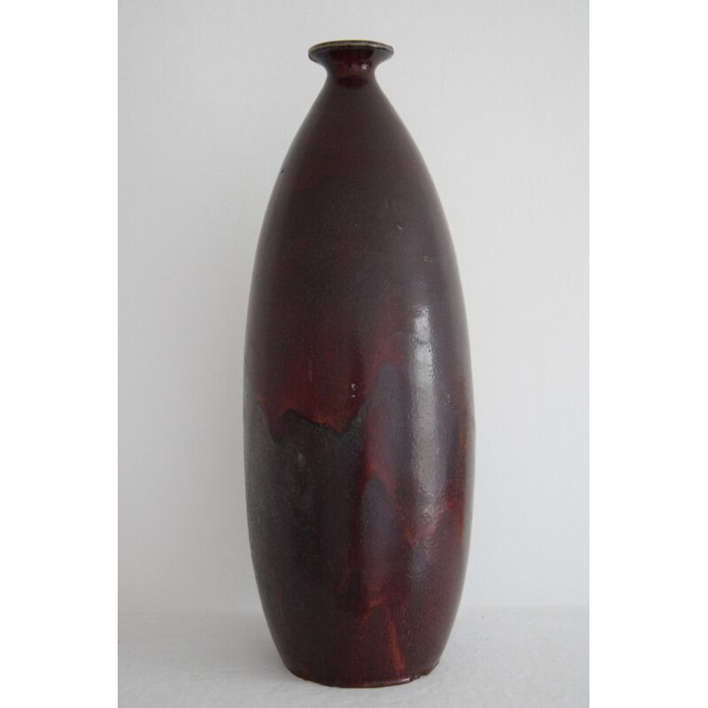 Vaso vintage in gres di Mougin Frères, 1940-1950
