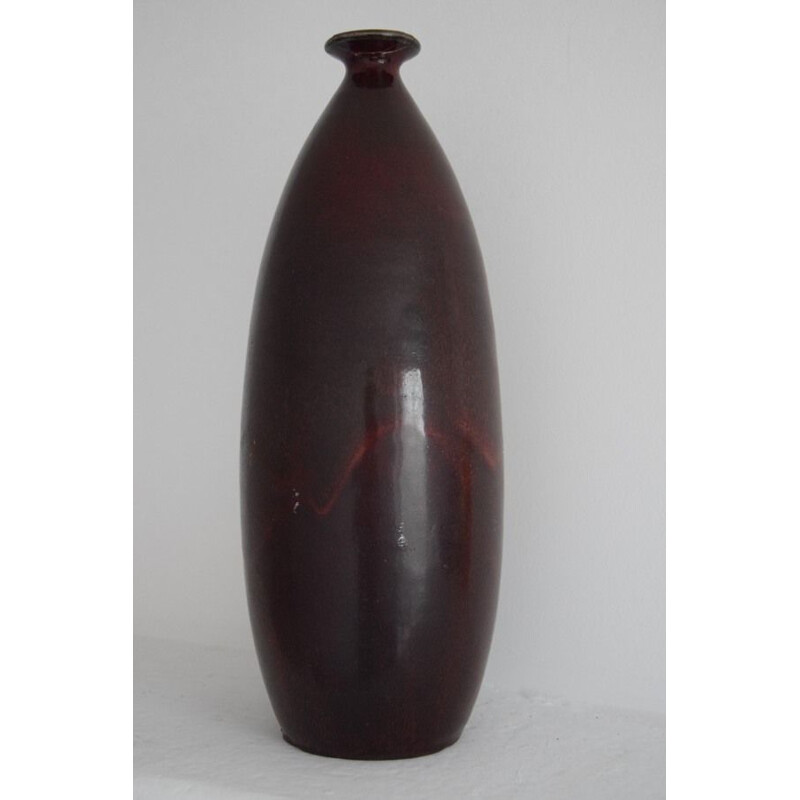 Vaso vintage in gres di Mougin Frères, 1940-1950