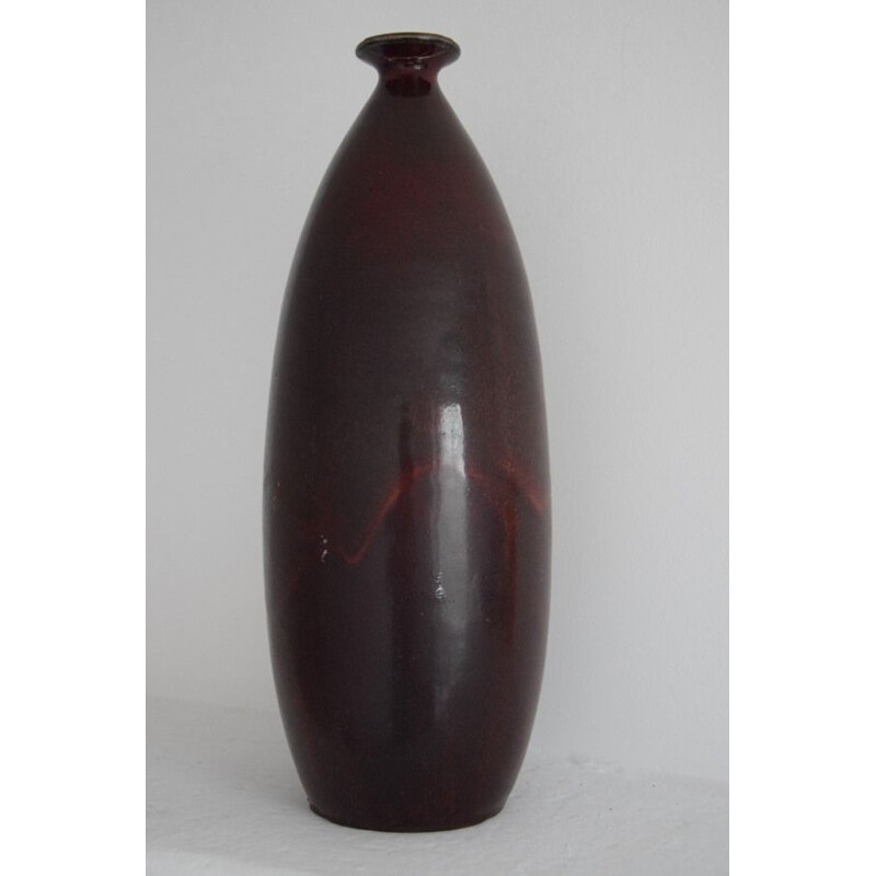 Vintage stoneware vase by Mougin Frères, 1940-1950