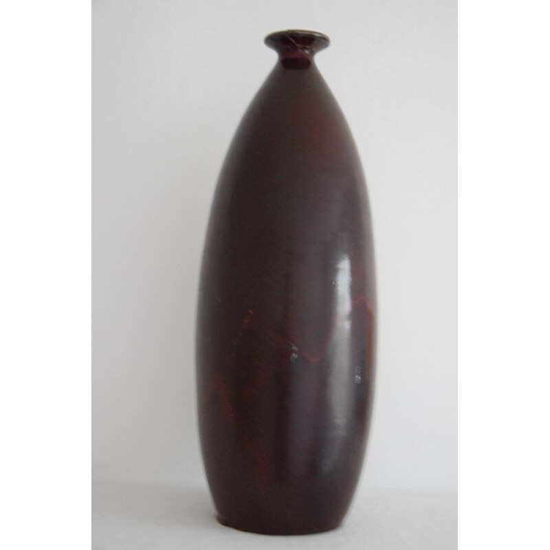 Vintage stoneware vase by Mougin Frères, 1940-1950