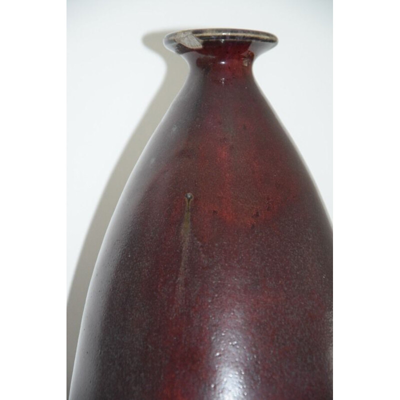 Vintage stoneware vase by Mougin Frères, 1940-1950