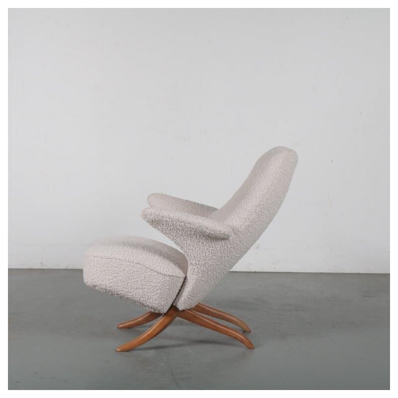 Chaise Vintage Penguin de Theo Ruth pour Artifort, Pays-Bas, 1950