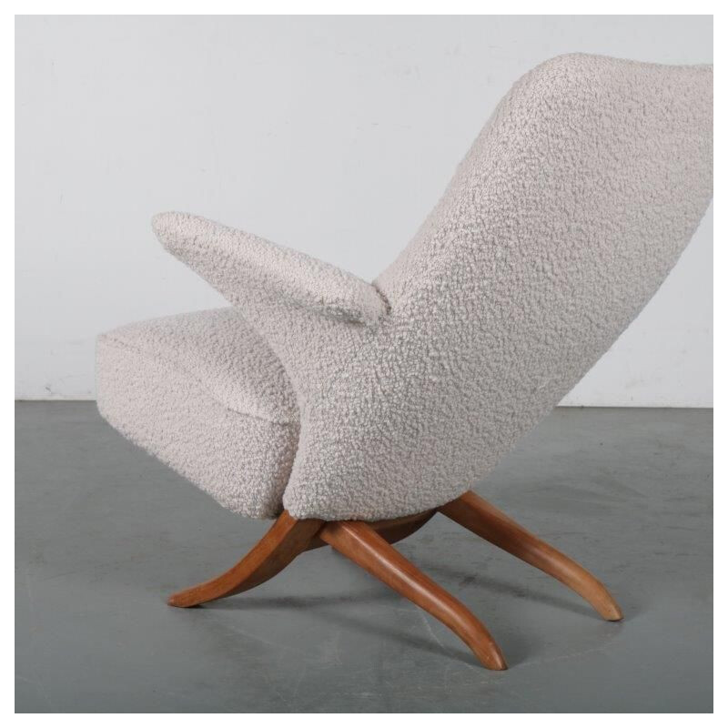 Chaise Vintage Penguin de Theo Ruth pour Artifort, Pays-Bas, 1950