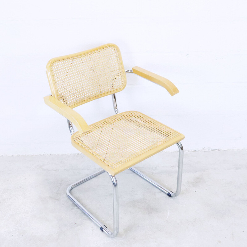 Vintage armchair B64, Marcel Breuer, Italy, 1970