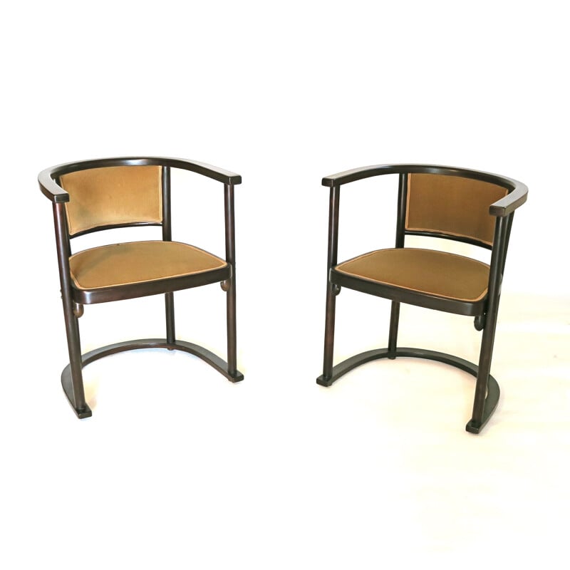 Pair of vintage armchairs by Joseph Hoffmann for Thonet