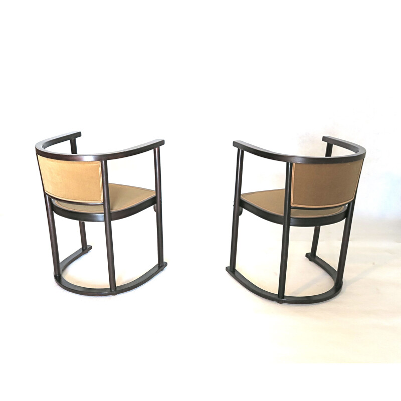 Pair of vintage armchairs by Joseph Hoffmann for Thonet
