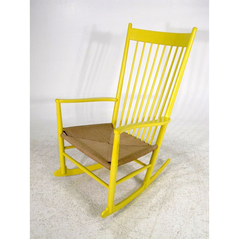 Vintage Rocking-chair J16 par Hans Wegner pour Möbler F. D. B. 1965