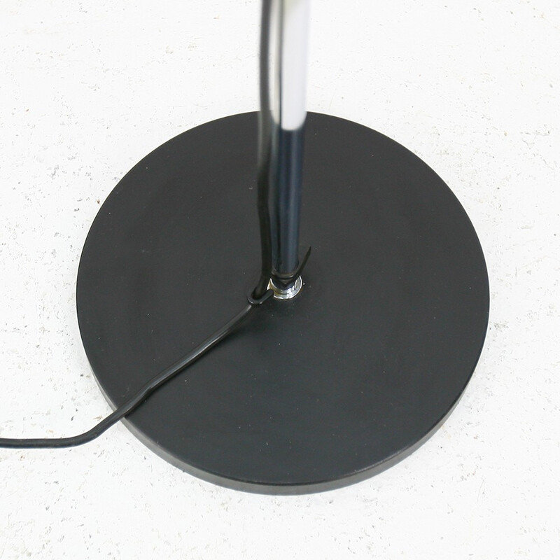 Staff chromed metal floor lamp - 1960s