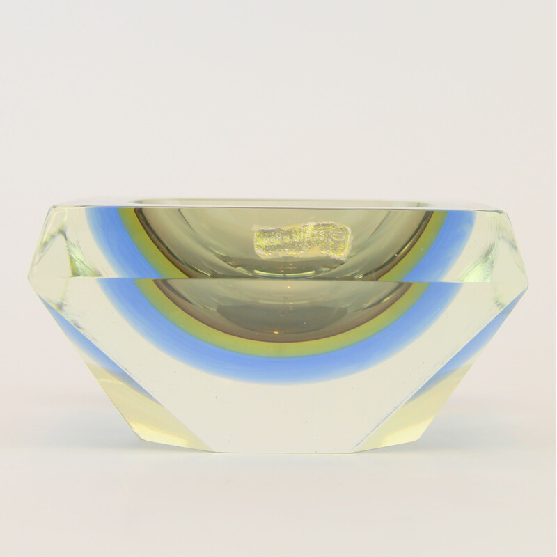 Vintage ashtray in Mandruzzato glass, 1970