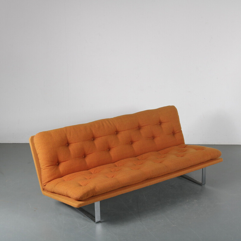 Vintage 3-Seater sofa by Kho Liang Ie for Artifort, Netherlands 1960s