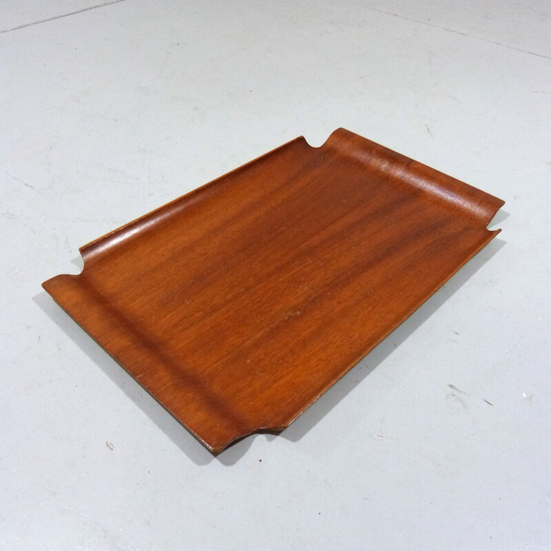 Vintage Teak wooden serving tray 1960s