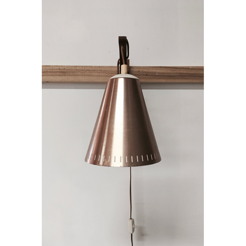 Vintage teak wall lamp Le Klint Scandinavian 1950