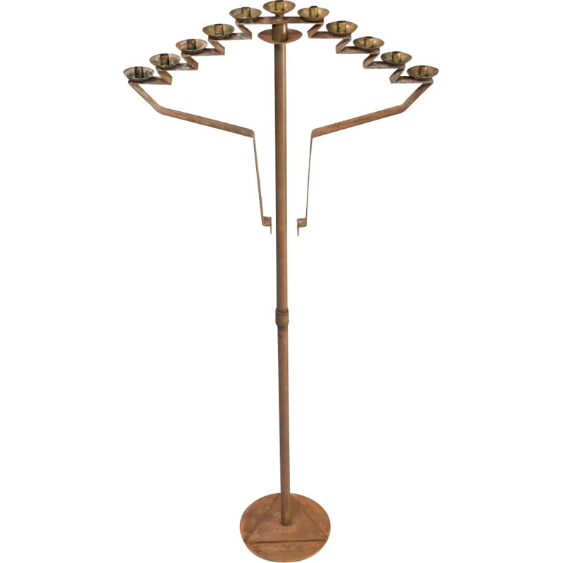 Vintage Art deco floor standing candle holder for 11 candles