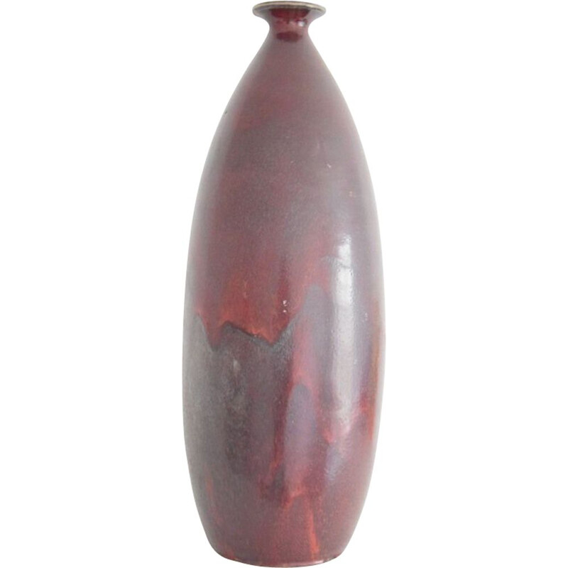 Vintage stoneware vase by Mougin Frères, 1940-1950