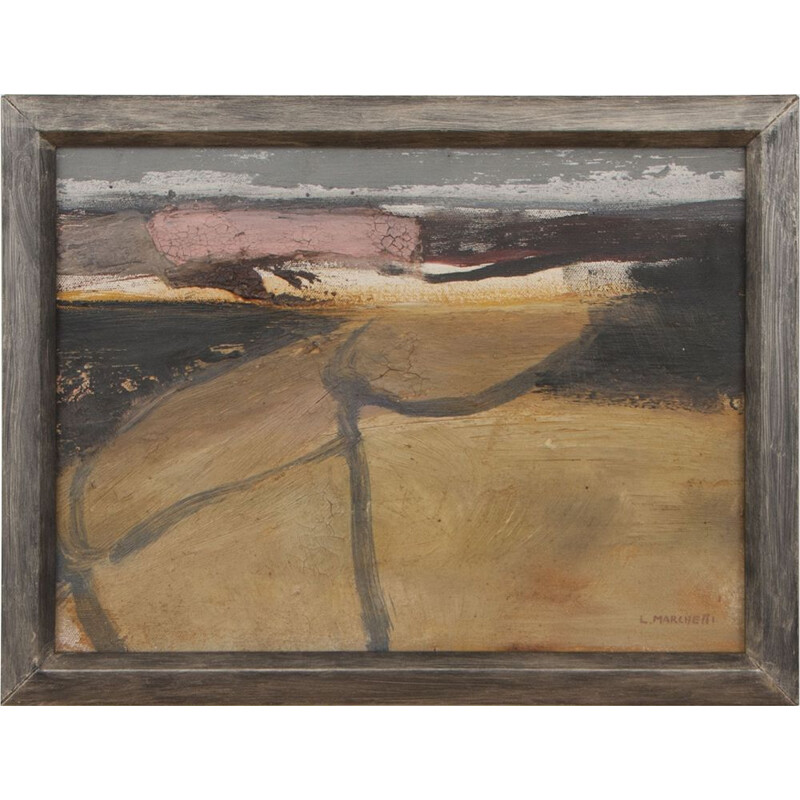 'Paesaggio 4' Vintage de Leonella Marchetti Italie 1982