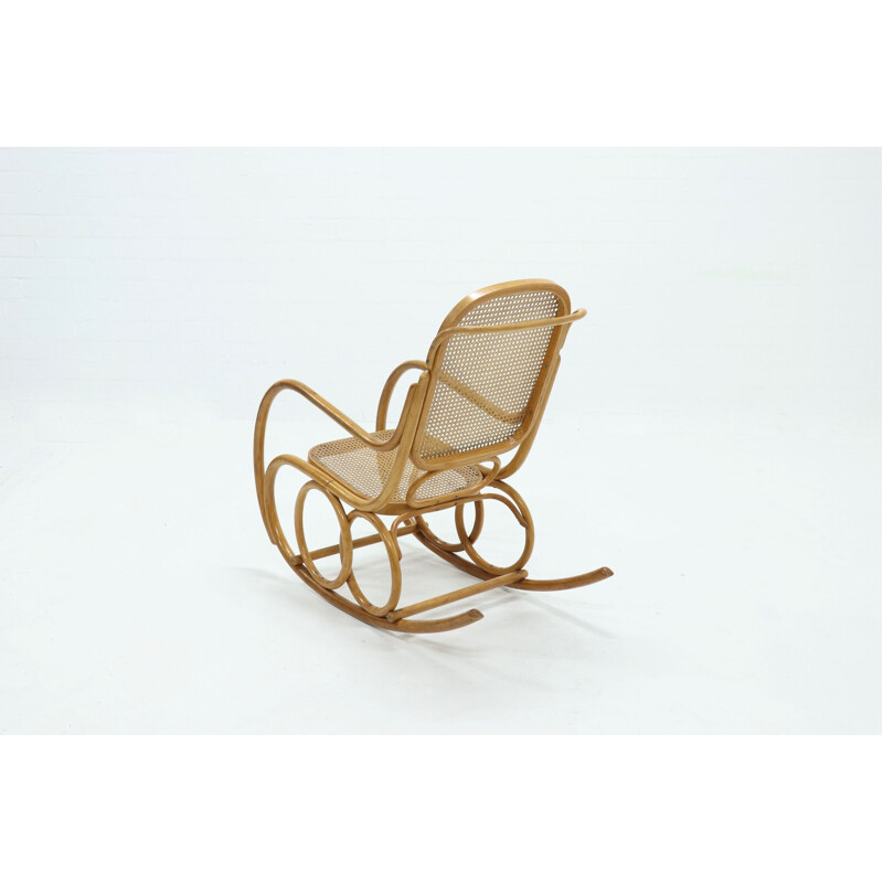 Vintage Bentwood Rocking Chair by Ligna Czechoslowakia 1960s