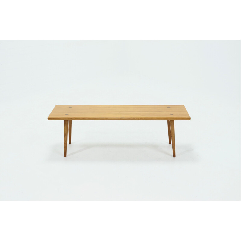 Vintage Solid Pine Bench by Svensk Carl Malmsten Sweden 1940s