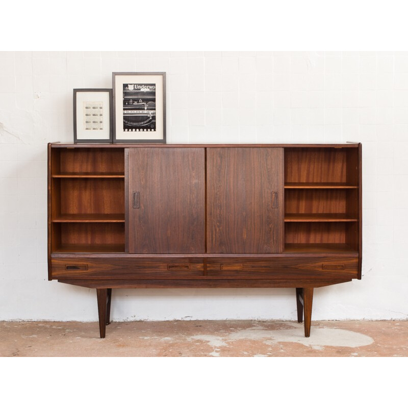 Scandinavian high sideboard with a bar inside - 1960s