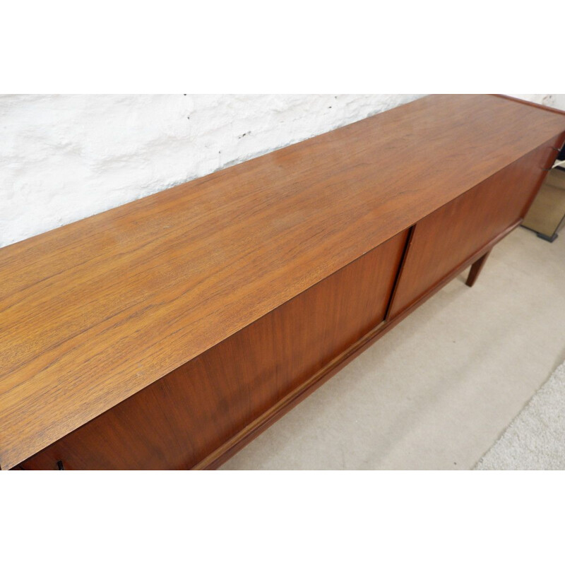 Vintage teak sideboard with 2 sliding doors