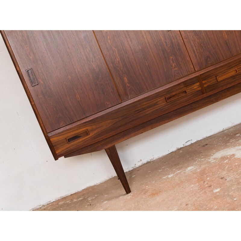 Scandinavian high sideboard with a bar inside - 1960s