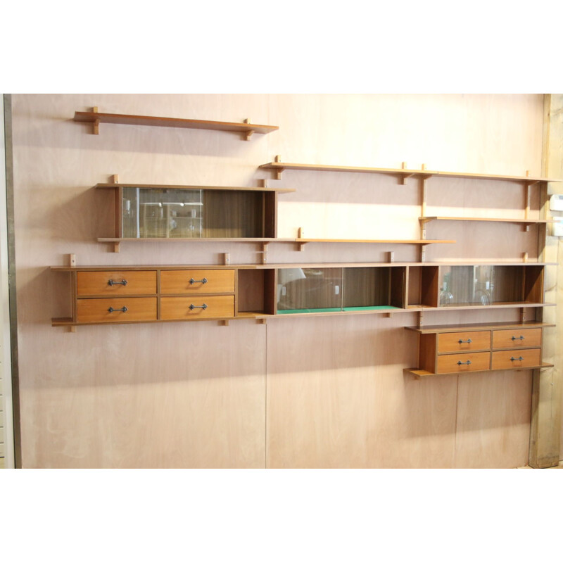 Vintage Wall unit from the GDR era 1960