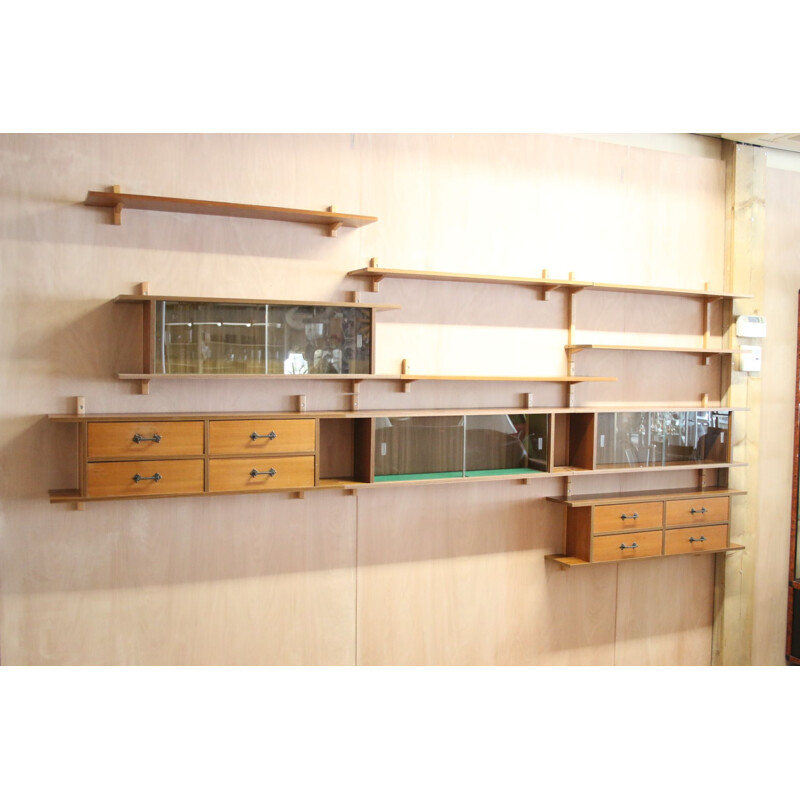 Vintage Wall unit from the GDR era 1960