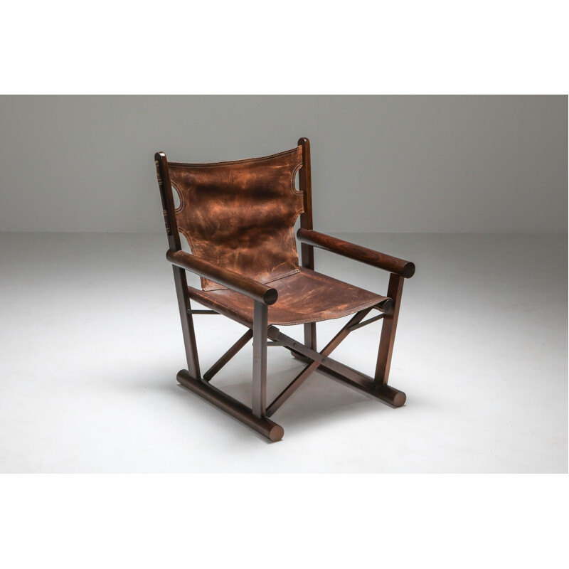 Vintage Armchair Carlo Hauner PL 22 in Jacaranda for Oca - 1960s