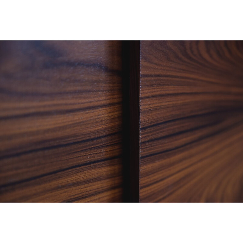 Mid-Century Long Sideboard, Rosewood Scandinavian 1960s