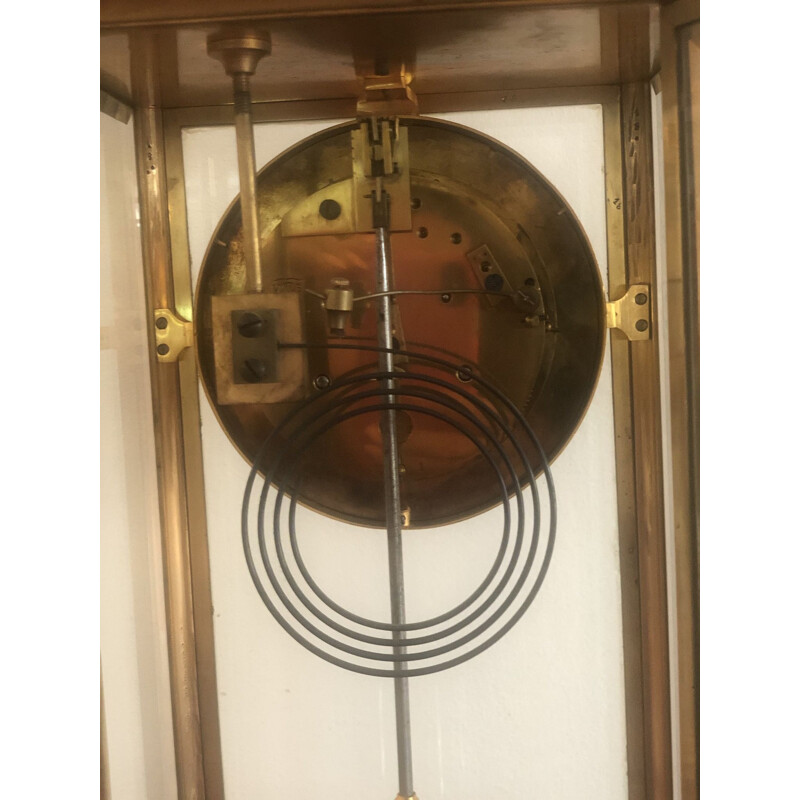 Vintage Samuel Marti brass clock, 1900