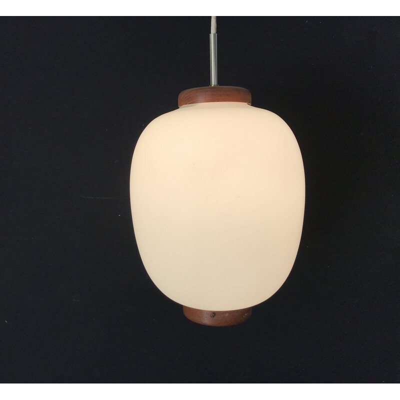 Vintage hanging lamp by Bent Karlby Denmark Scandinavian 1950