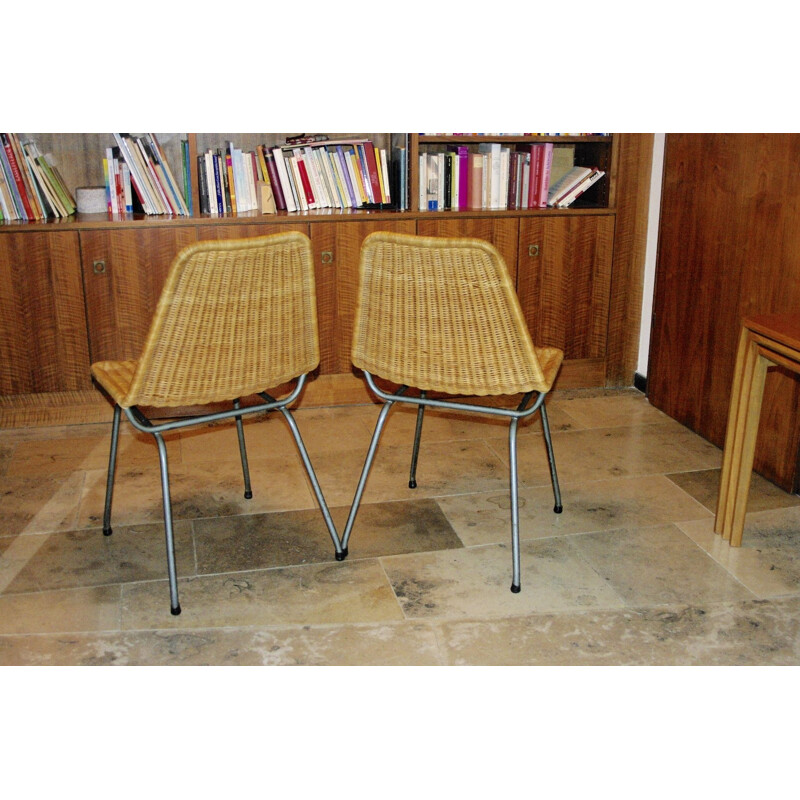 Pair of vintage chairs by Dirk Van Sliedregt 1960